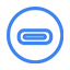 USB Type-C icon showing the universal charging port compatibility.