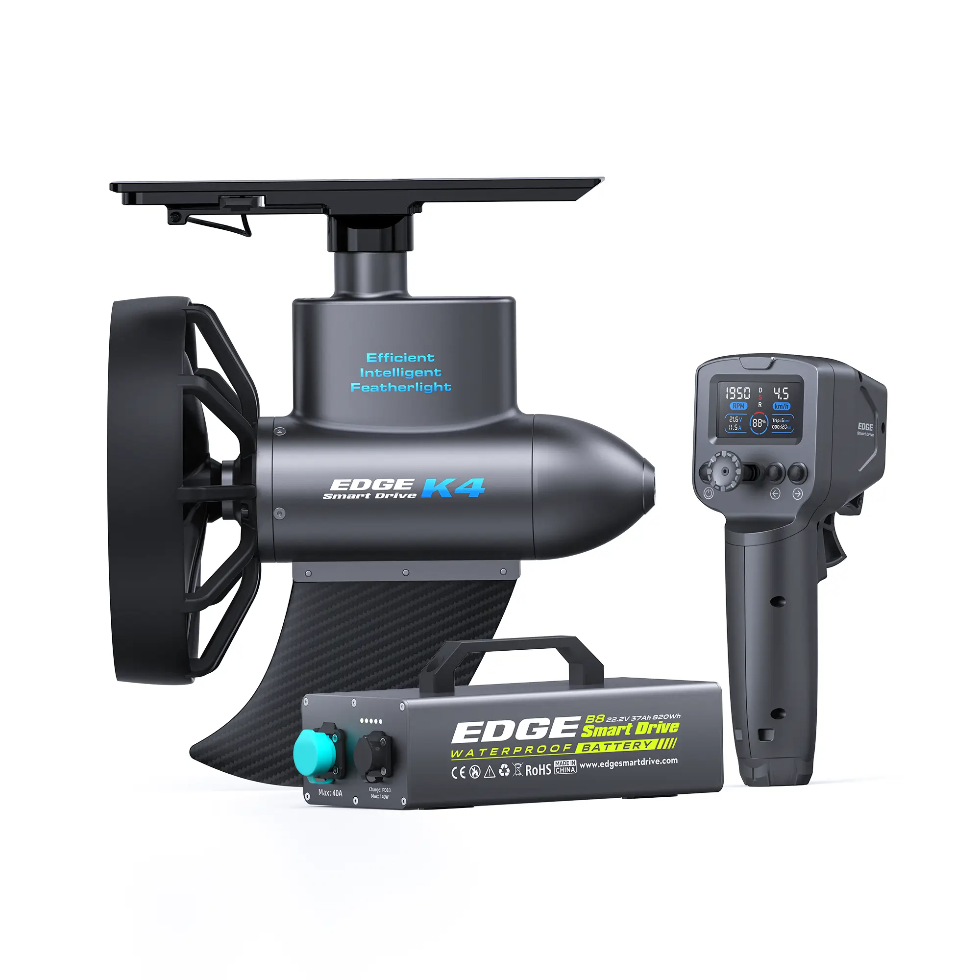 TEDGIX K4 pro kit with ultra long-range B8 820Wh waterproof battery for maximum runtime and distance.